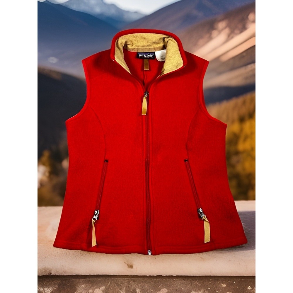 Vintage Patagonia Synchilla Women Small‎ Hike Camp Zip Vest Fleece Y2K Gray